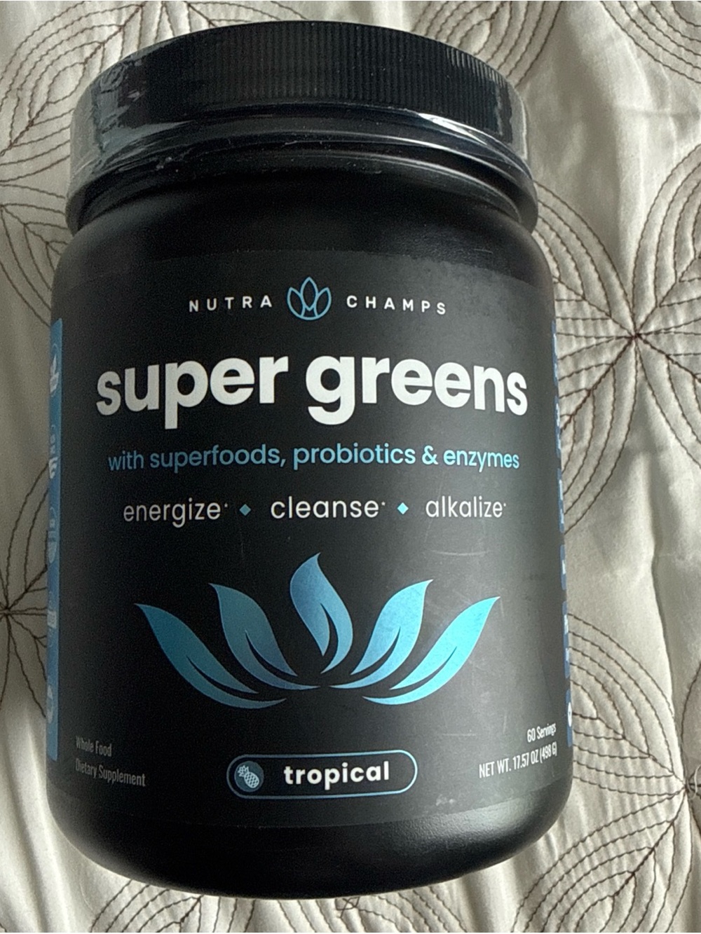NutraChamps Super Greens Powder-brand new in sealed package